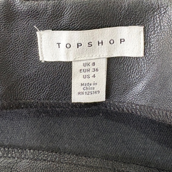 Faux Leather Topshop Mini Skirt (3 for $45) - Picture 2 of 4